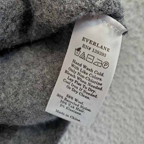Everlane Cropped Tank Top Womens Size Small S Grey Cozy Stretch Wool Ble… - Picture 5 of 7